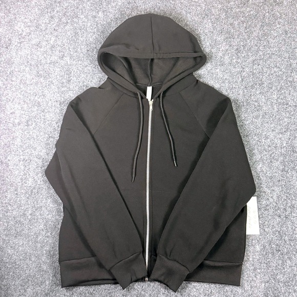 Life Rocks Tops - Life Rocks Women's Full Zip Hoodie Black Sweatshirt Medium 8697JP
